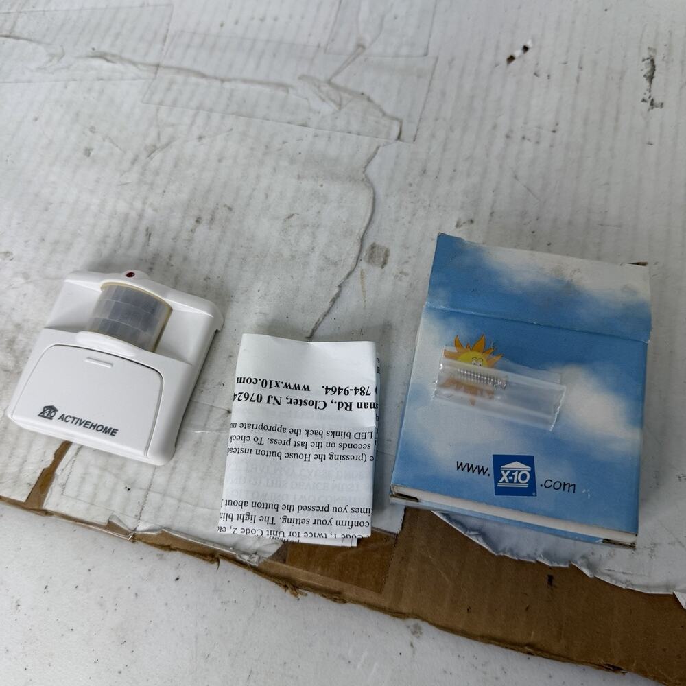 X-10 Powerhouse MS13A Hawkeye Motion Detector Brand New In Box With Manual